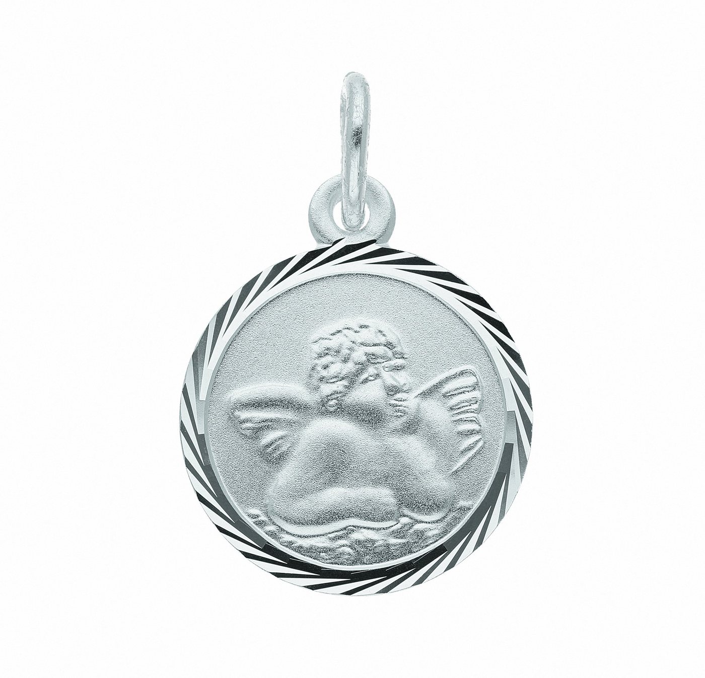 Adelia´s Kettenanhänger Damen Silberschmuck 925 Silber Anhänger Amor Ø 12 mm, 925 Sterling Silber Silberschmuck für Damen von Adelia´s