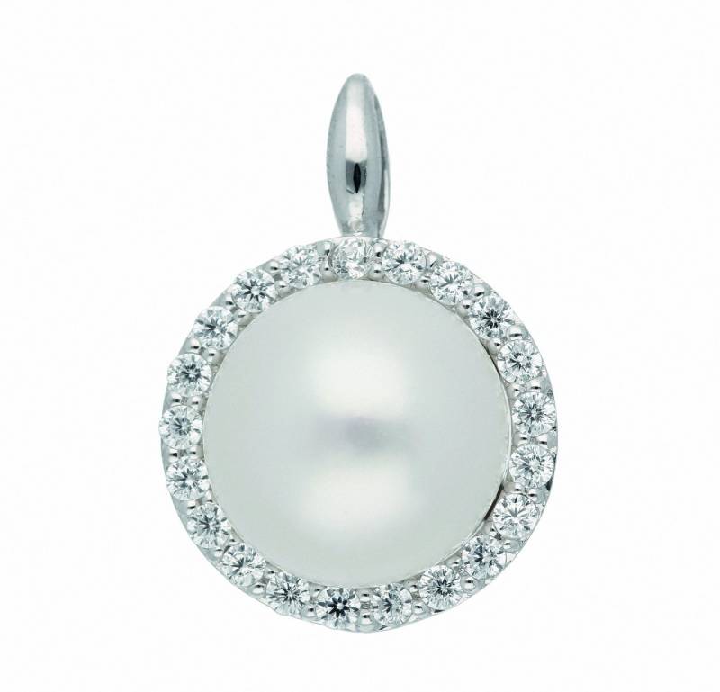 Adelia´s Kettenanhänger Damen Silberschmuck 925 Silber Anhänger mit Zirkonia, mit Zirkonia Silberschmuck für Damen von Adelia´s