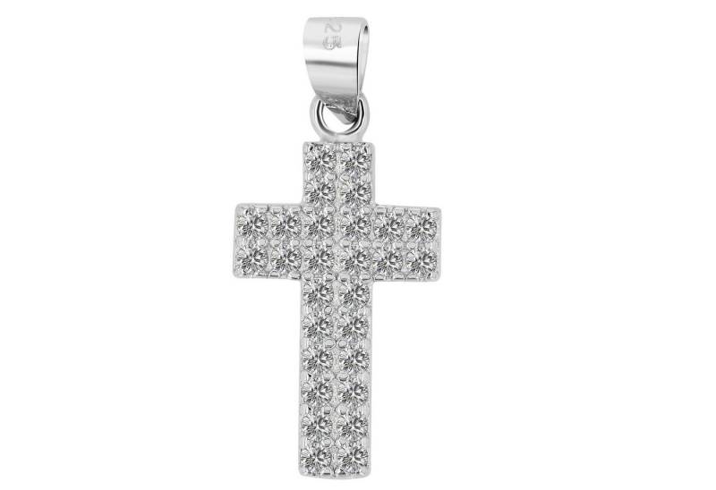 Adelia´s Kettenanhänger Neuheit 2025 - eleganter Kreuz Anhänger aus 925 Sterling Silber von Adelia´s