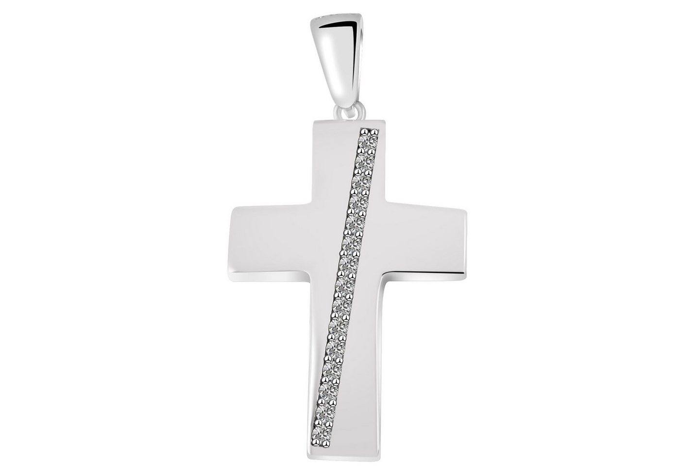 Adelia´s Kettenanhänger Neuheit 2025 - stylischer Kreuz Anhänger aus 925 Sterling Silber von Adelia´s