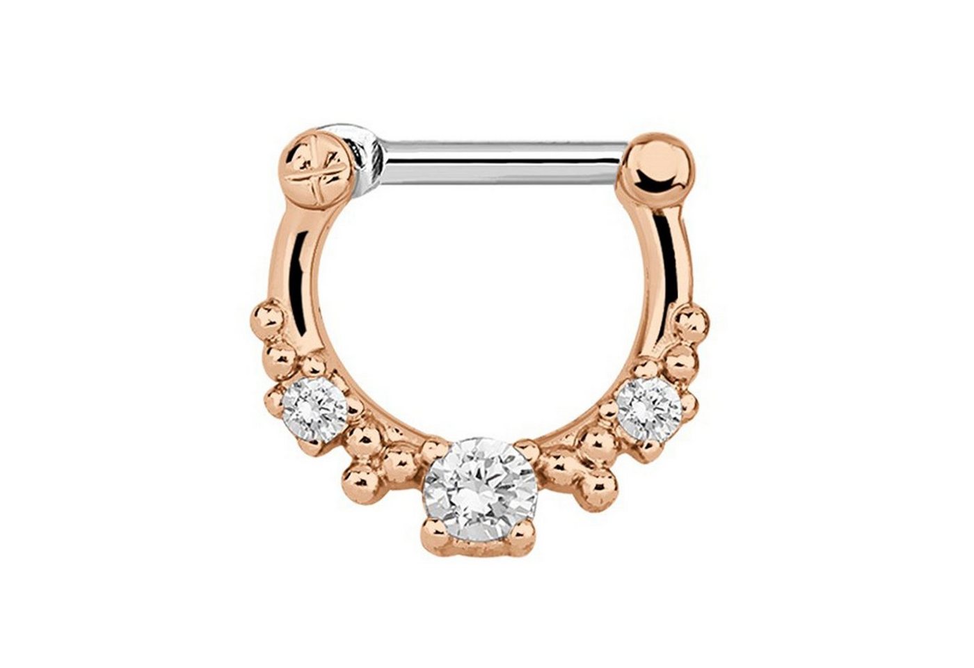 Adelia´s Nasenpiercing Piercing  Nasenpiercing, mit 316l Stahlstab als Verschluss Clicker von Adelia´s