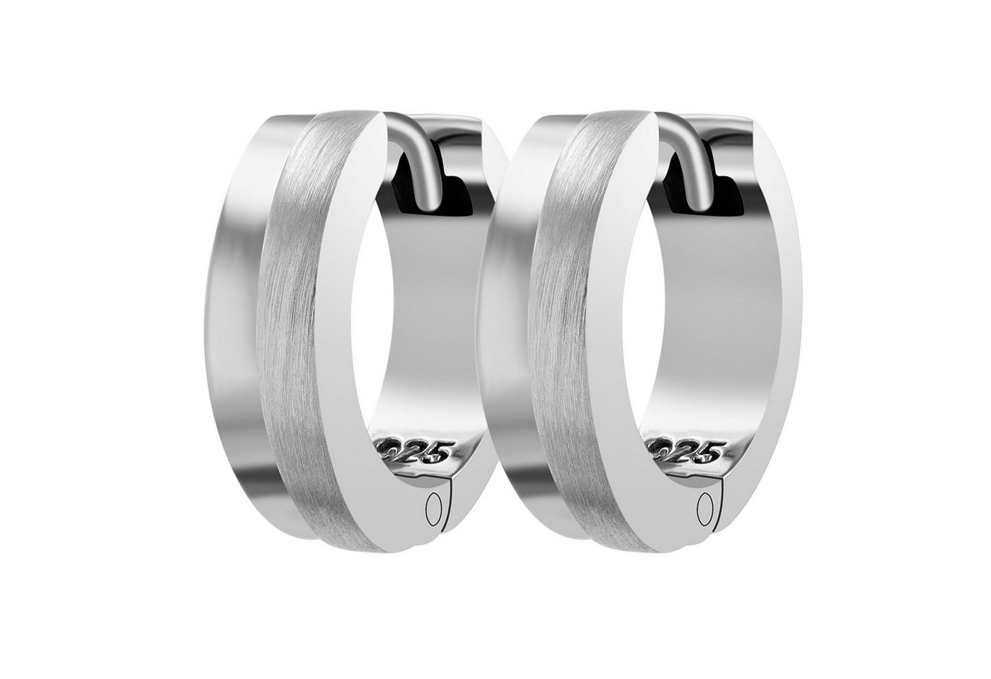 Adelia´s Paar Creolen Damen Creolen aus 925 Sterling Silber Ø 1.1 mm - Ø 1.1 mm von Adelia´s