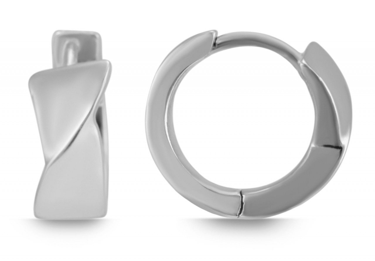 Adelia´s Paar Creolen Damen Creolen aus poliertem 925 Sterling Silber Ø 10 mm von Adelia´s