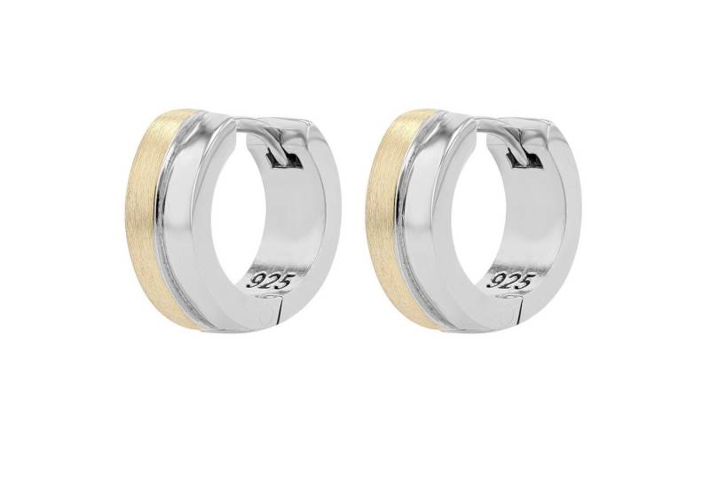 Adelia´s Paar Creolen Damen Creolen aus poliertem 925 Sterling Silber Ø 5 mm von Adelia´s