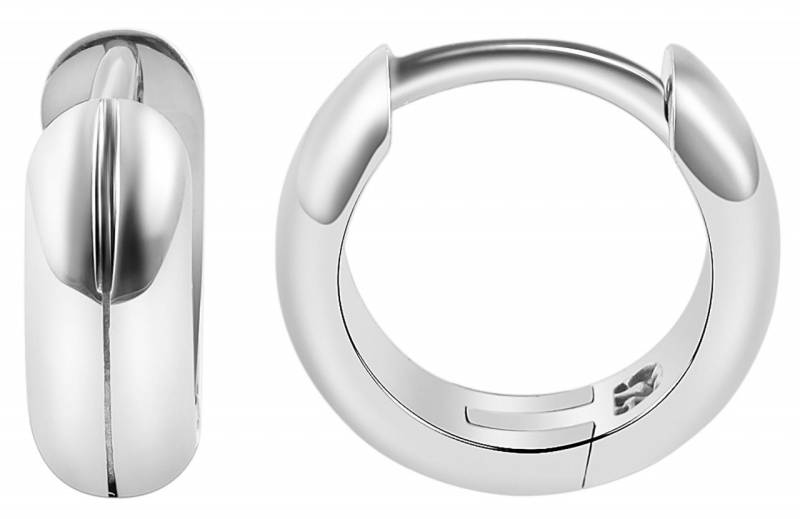 Adelia´s Paar Creolen Damen Creolen aus poliertem 925 Sterling Silber Ø 9 mm von Adelia´s