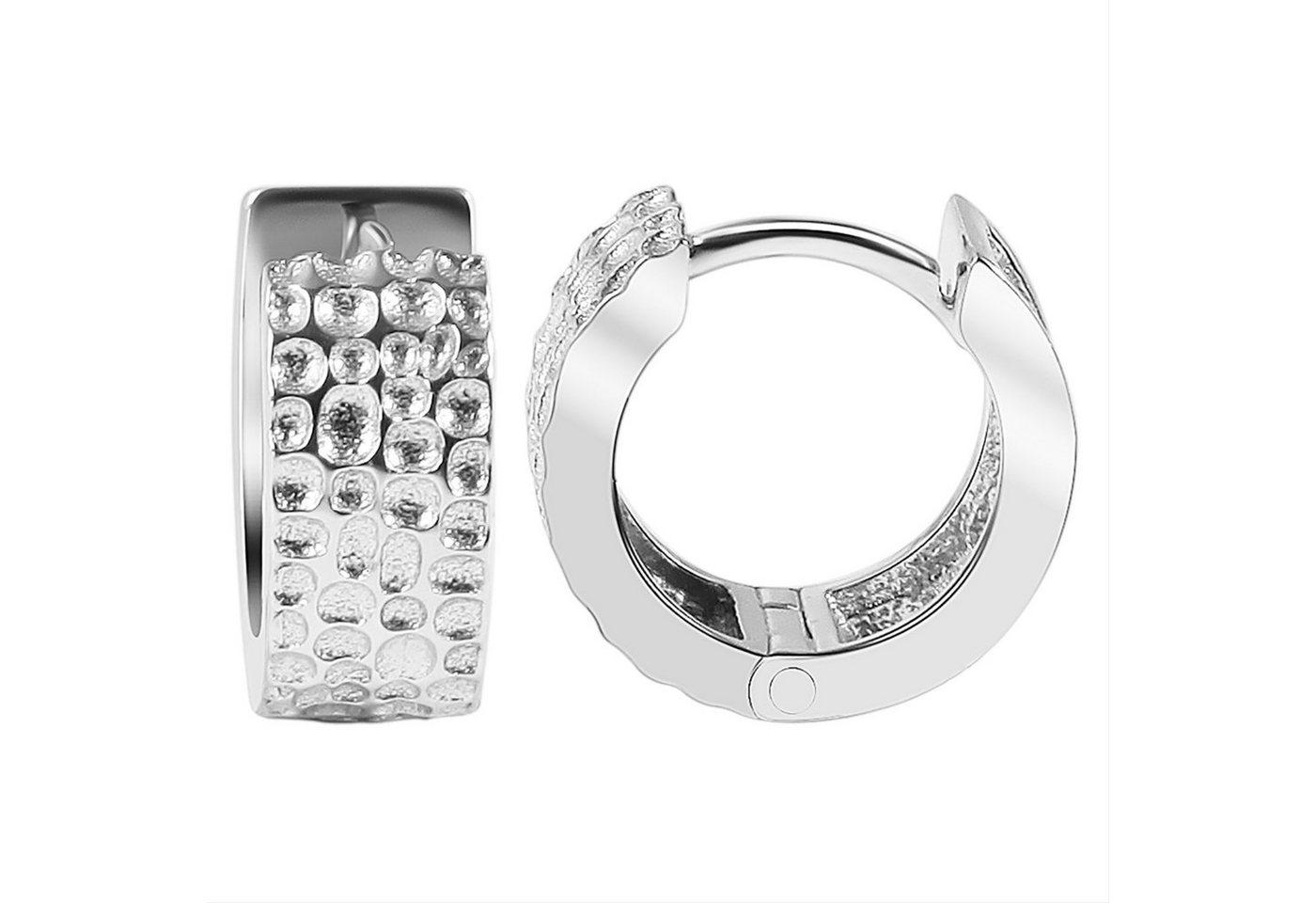 Adelia´s Paar Creolen Damen Creolen aus rhodiniertem 925 Sterling Silber Ø 5 mm von Adelia´s