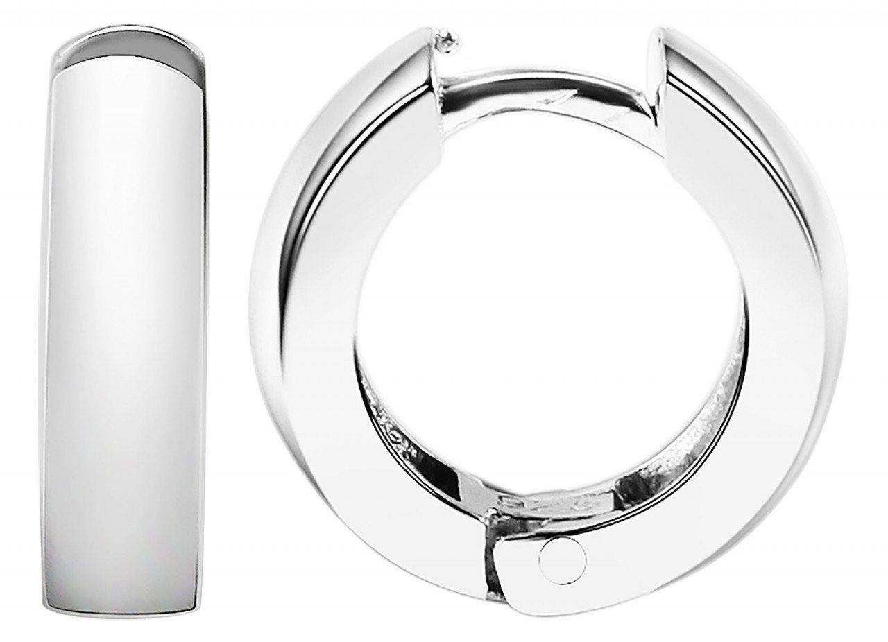 Adelia´s Paar Creolen Damen Creolen aus rhodiniertem 925 Sterling Silber Ø 5 mm von Adelia´s