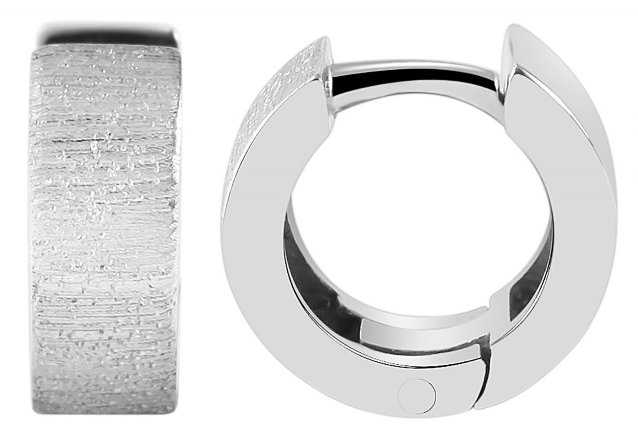 Adelia´s Paar Creolen Damen Creolen aus rhodiniertem 925 Sterling Silber Ø 7 mm von Adelia´s