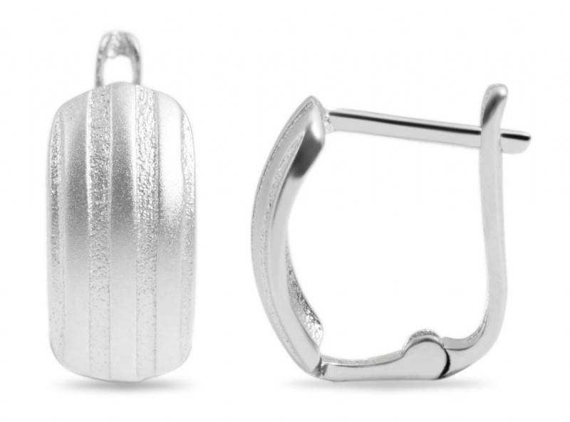 Adelia´s Paar Creolen Neuheit 2025 - Damen Creolen aus mattem 925 Sterling Silber von Adelia´s