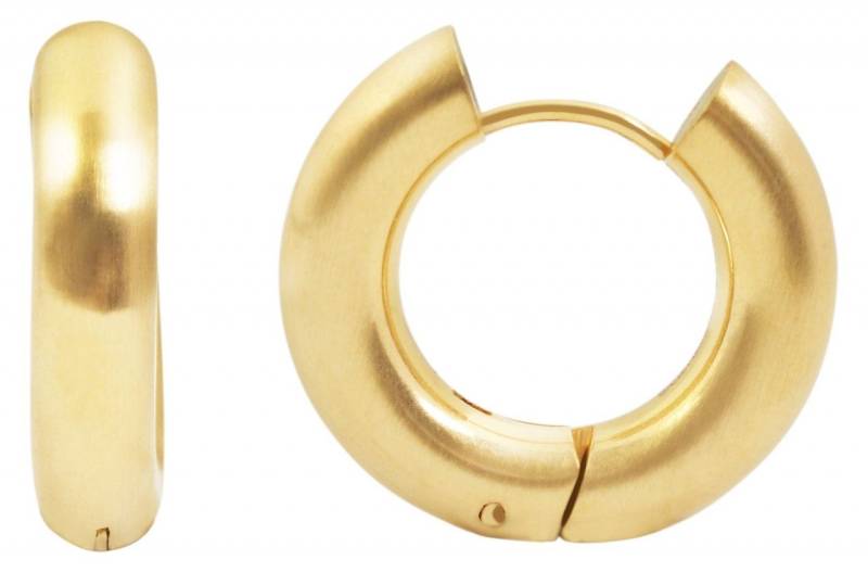 Adelia´s Paar Creolen Neuheit 2025 - Damen Creolen aus mattem Edelstahl Ø 12 mm von Adelia´s