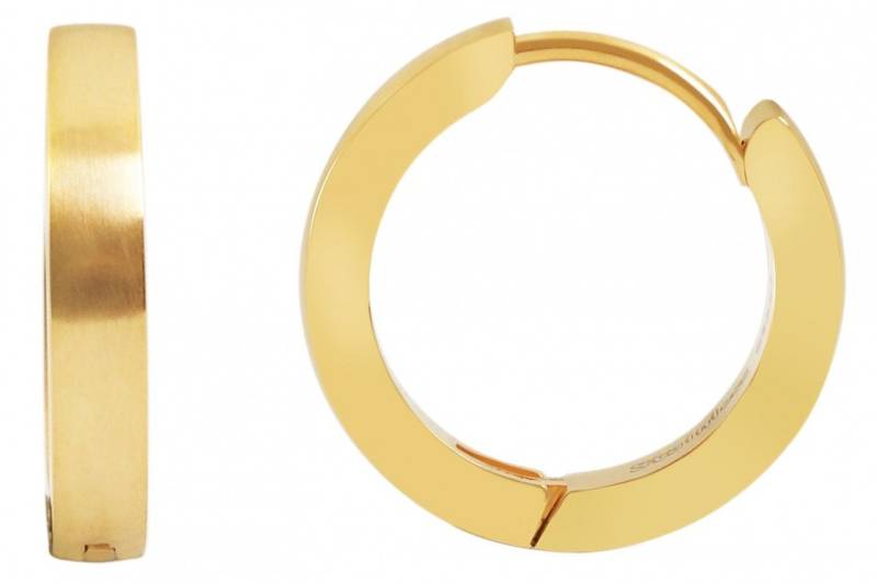 Adelia´s Paar Creolen Neuheit 2025 - Damen Creolen aus mattem Edelstahl Ø 12 mm von Adelia´s