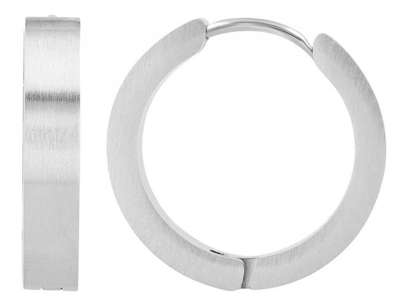 Adelia´s Paar Creolen Neuheit 2025 - Damen Creolen aus mattem Edelstahl Ø 16 mm von Adelia´s