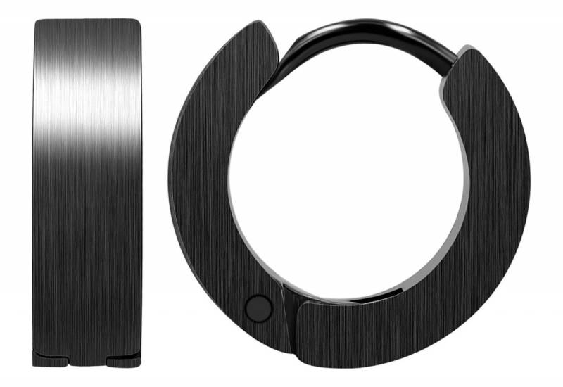 Adelia´s Paar Creolen Neuheit 2025 - Damen Creolen aus mattem Edelstahl Ø 9 mm von Adelia´s