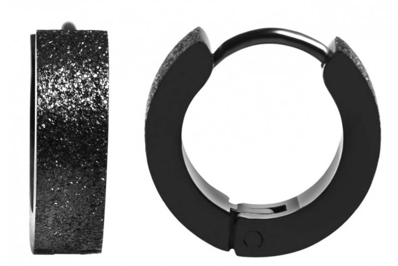 Adelia´s Paar Creolen Neuheit 2025 - Damen Creolen aus mattem Edelstahl Ø 9 mm von Adelia´s