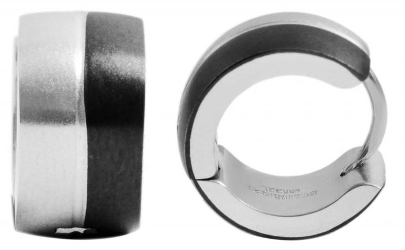 Adelia´s Paar Creolen Neuheit 2025 - Damen Creolen aus mattem Edelstahl Ø 9 mm von Adelia´s