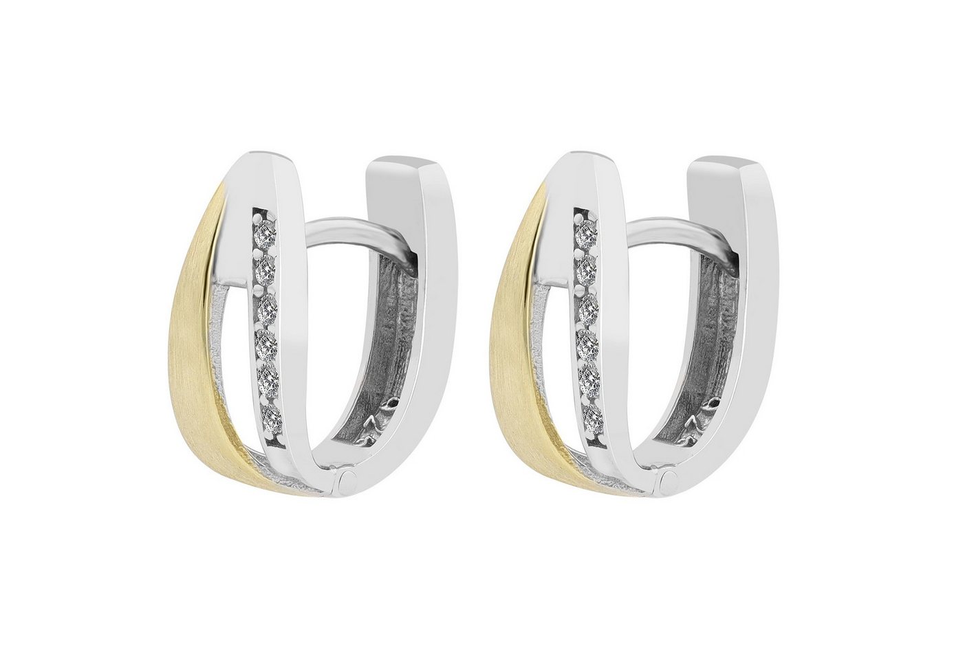 Adelia´s Paar Creolen Neuheit 2025 - Damen Creolen aus poliertem 925 Sterling Silber von Adelia´s