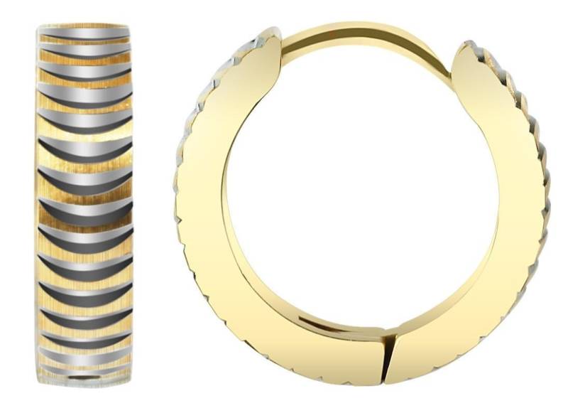 Adelia´s Paar Creolen Neuheit 2025 - Damen Creolen aus poliertem Edelstahl Ø 12 mm von Adelia´s