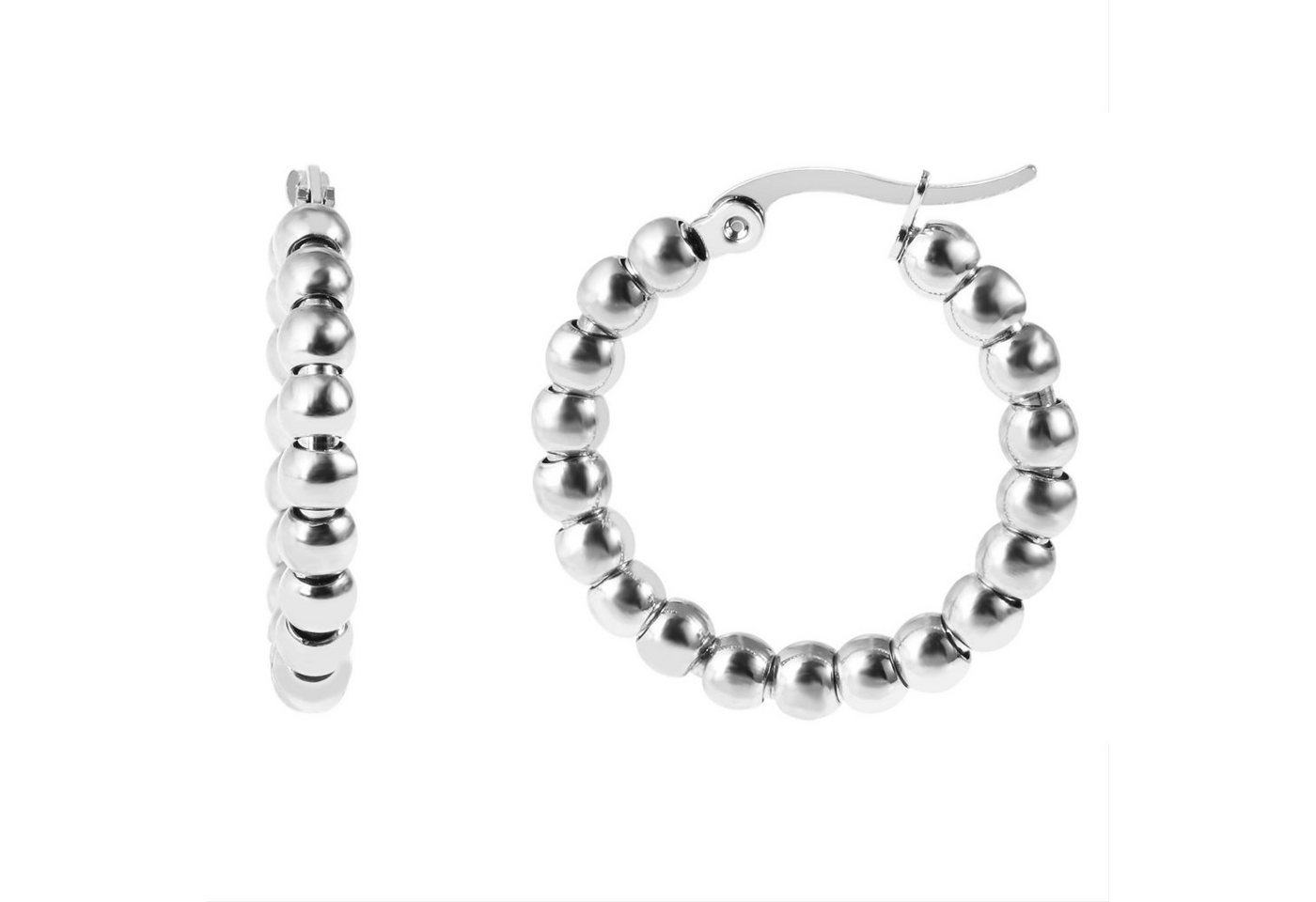 Adelia´s Paar Creolen Neuheit 2025 - Damen Creolen aus poliertem Edelstahl Ø 20 mm von Adelia´s