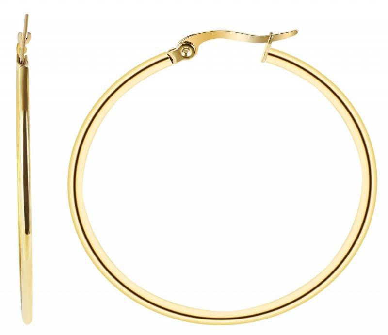 Adelia´s Paar Creolen Neuheit 2025 - Damen Creolen aus poliertem Edelstahl von Adelia´s