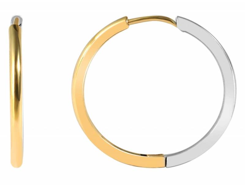 Adelia´s Paar Creolen Neuheit 2025 - Damen Creolen aus poliertem Edelstahl von Adelia´s