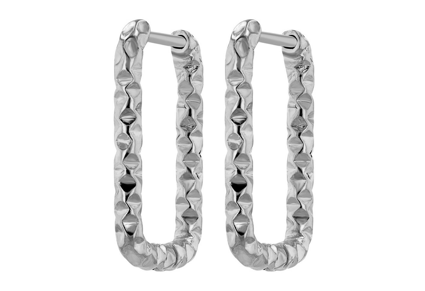 Adelia´s Paar Creolen Damen Creolen aus poliertem Edelstahl von Adelia´s