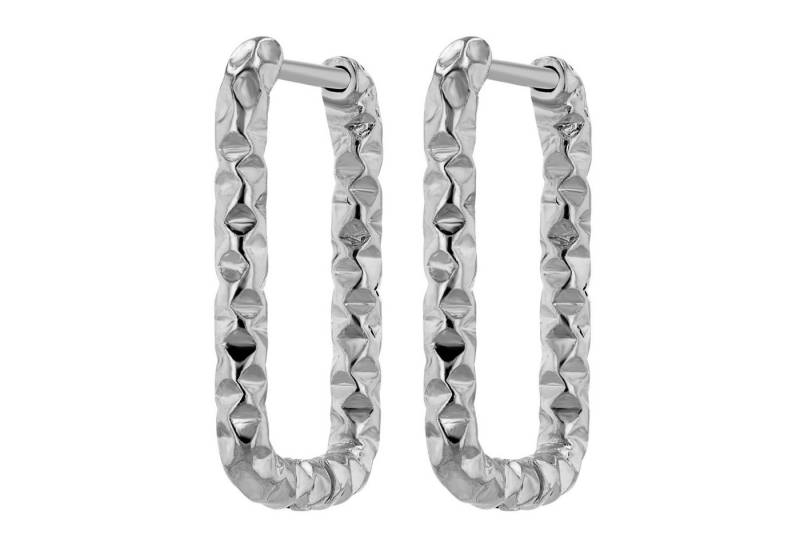 Adelia´s Paar Creolen Damen Creolen aus poliertem Edelstahl von Adelia´s