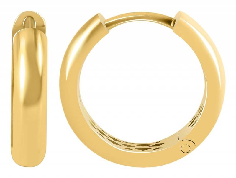 Adelia´s Paar Creolen Neuheit 2025 - Damen Creolen aus poliertem Gold 333 Ø 13 mm von Adelia´s