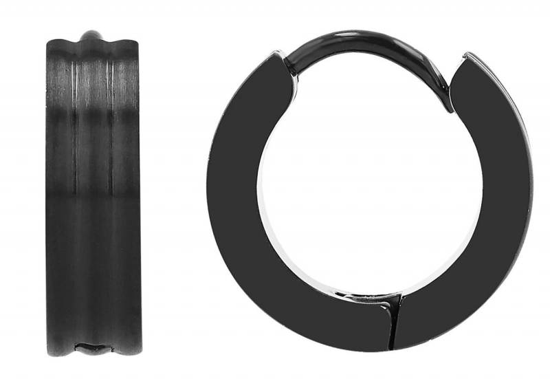 Adelia´s Paar Creolen Unisex Creolen aus mattem Edelstahl Ø 9 mm von Adelia´s