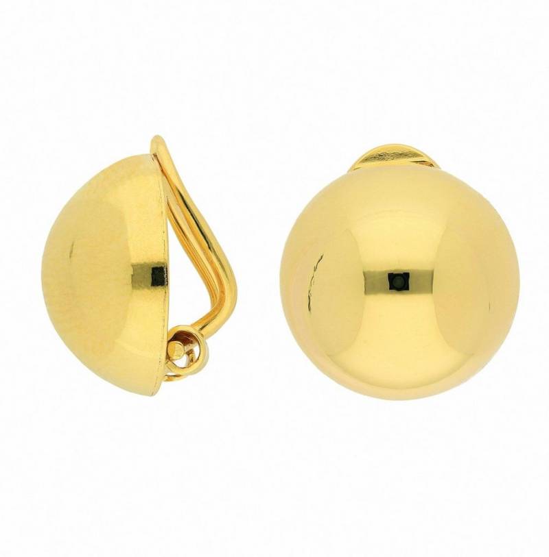 Adelia´s Paar Ohrclips Damen Goldschmuck 1 Paar 333 Gold Ohrringe / Ohrclips Ø 14 mm, 333 Gold Goldschmuck für Damen von Adelia´s