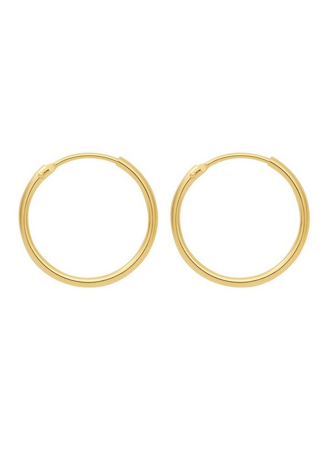 Adelia´s Paar Ohrhänger 1 Paar 333 Gold Ohrringe / Creolen Ø 25 mm, 333 Gold Goldschmuck für Damen von Adelia´s