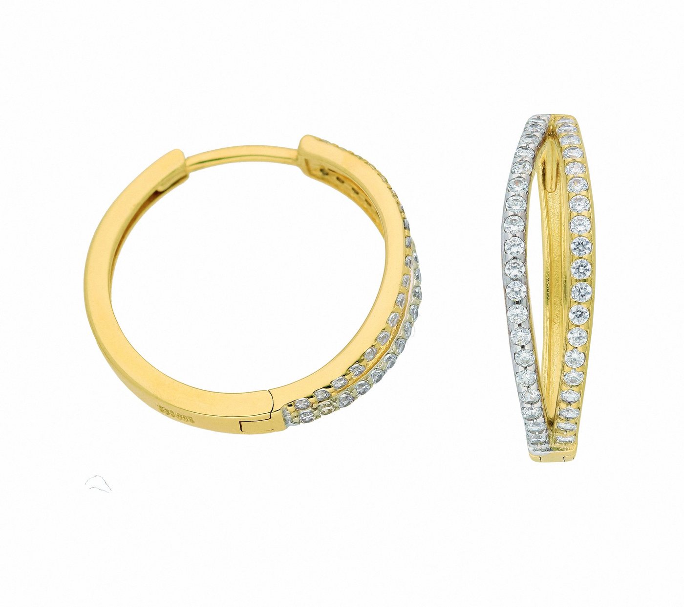 Adelia´s Paar Ohrhänger Damen Goldschmuck, 333 Gold Goldschmuck für Damen von Adelia´s