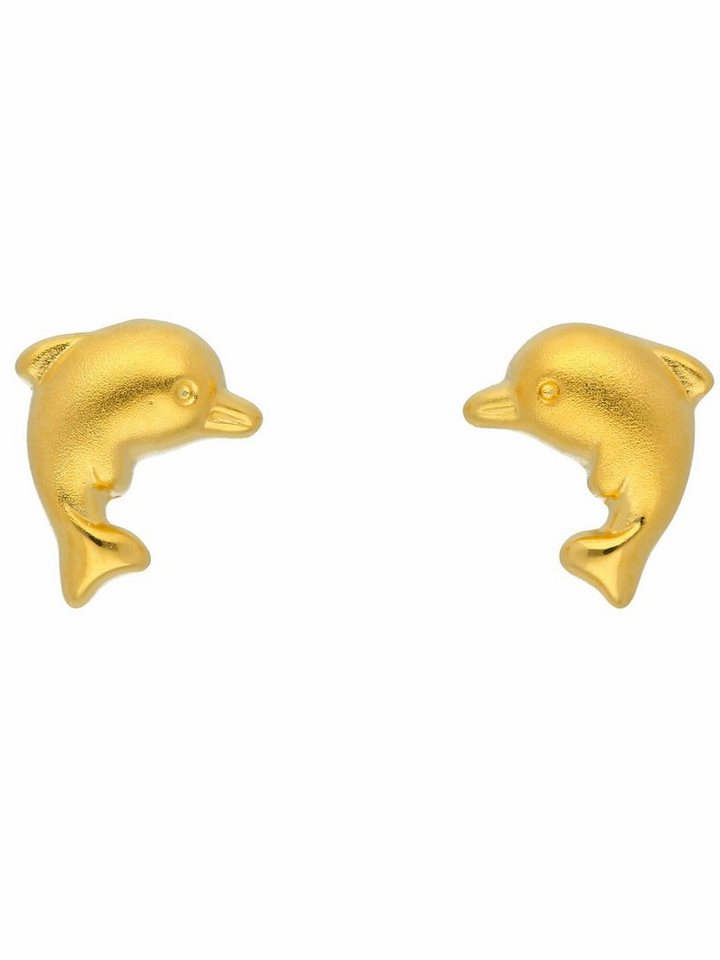 Adelia´s Paar Ohrhänger 1 Paar 333 Gold Ohrringe / Ohrstecker Delphin, 333 Gold Goldschmuck für Damen von Adelia´s