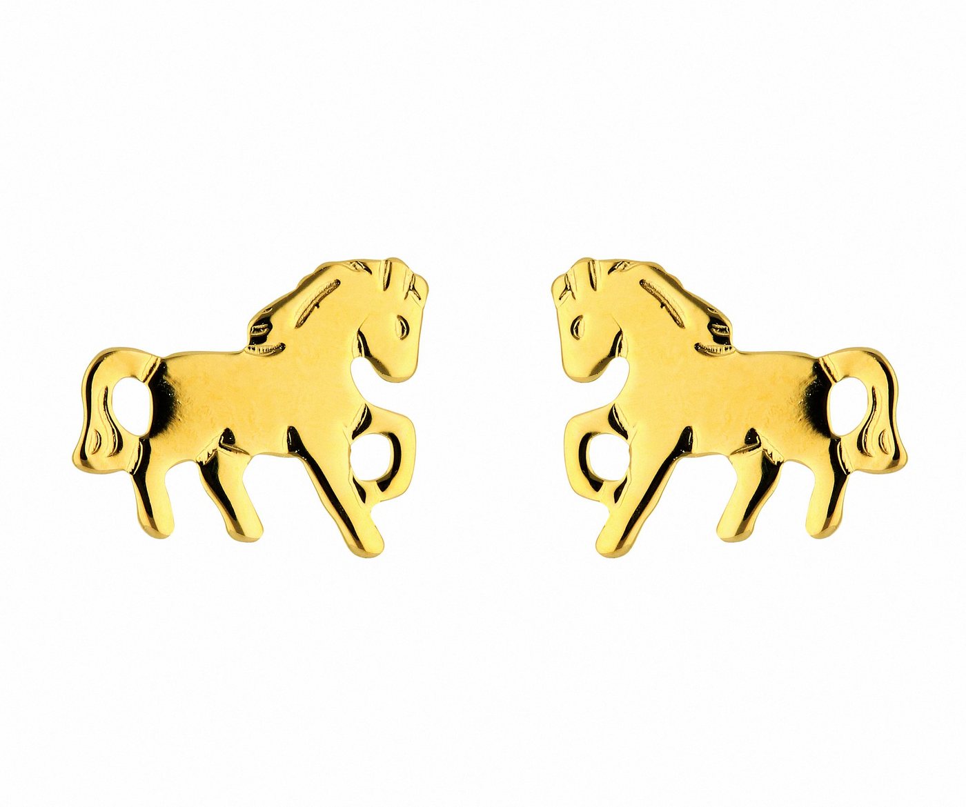 Adelia´s Paar Ohrhänger Damen Goldschmuck 1 Paar 333 Gold Ohrringe / Ohrstecker Pferd, 333 Gold Goldschmuck für Damen von Adelia´s