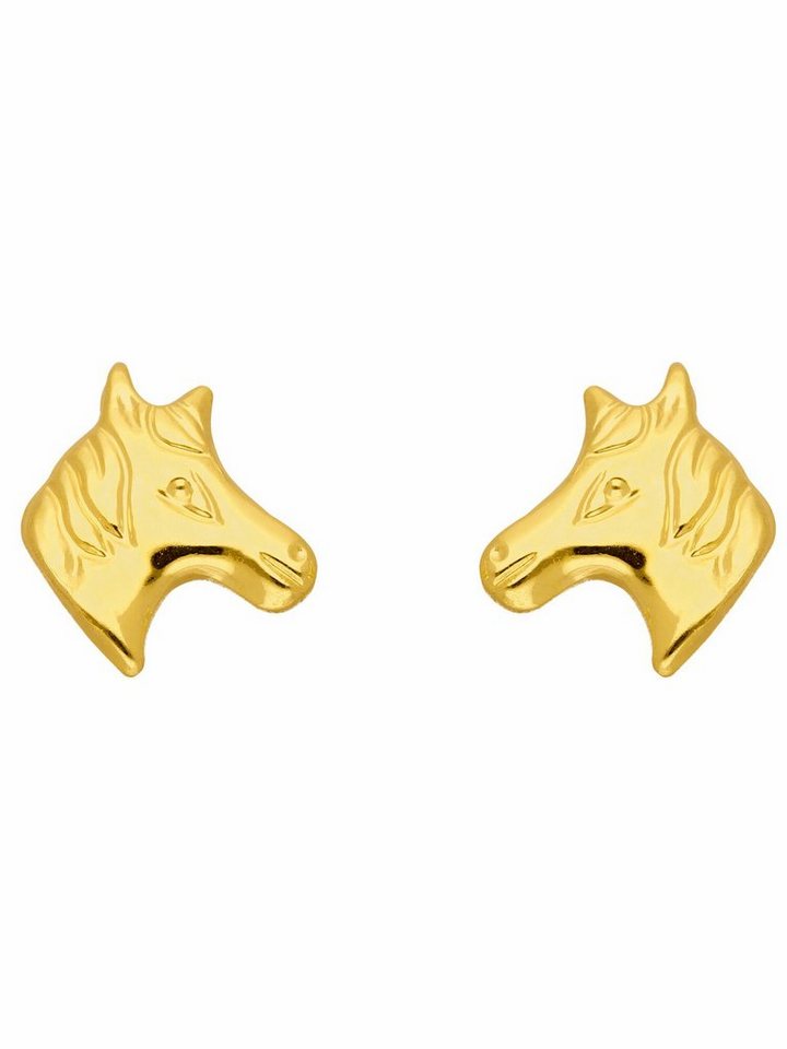 Adelia´s Paar Ohrhänger 1 Paar 333 Gold Ohrringe / Ohrstecker Pferdekopf, 333 Gold Goldschmuck für Damen von Adelia´s