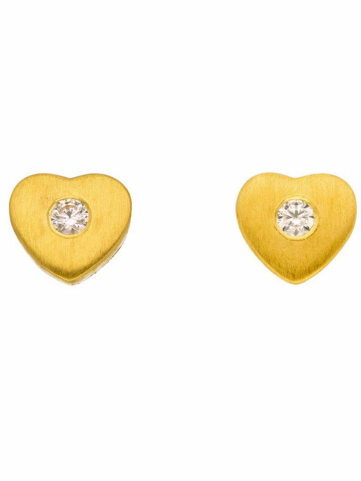 Adelia´s Paar Ohrhänger 1 Paar 333 Gold Ohrringe / Ohrstecker mit Zirkonia, 333 Gold mit Zirkonia Goldschmuck für Damen von Adelia´s