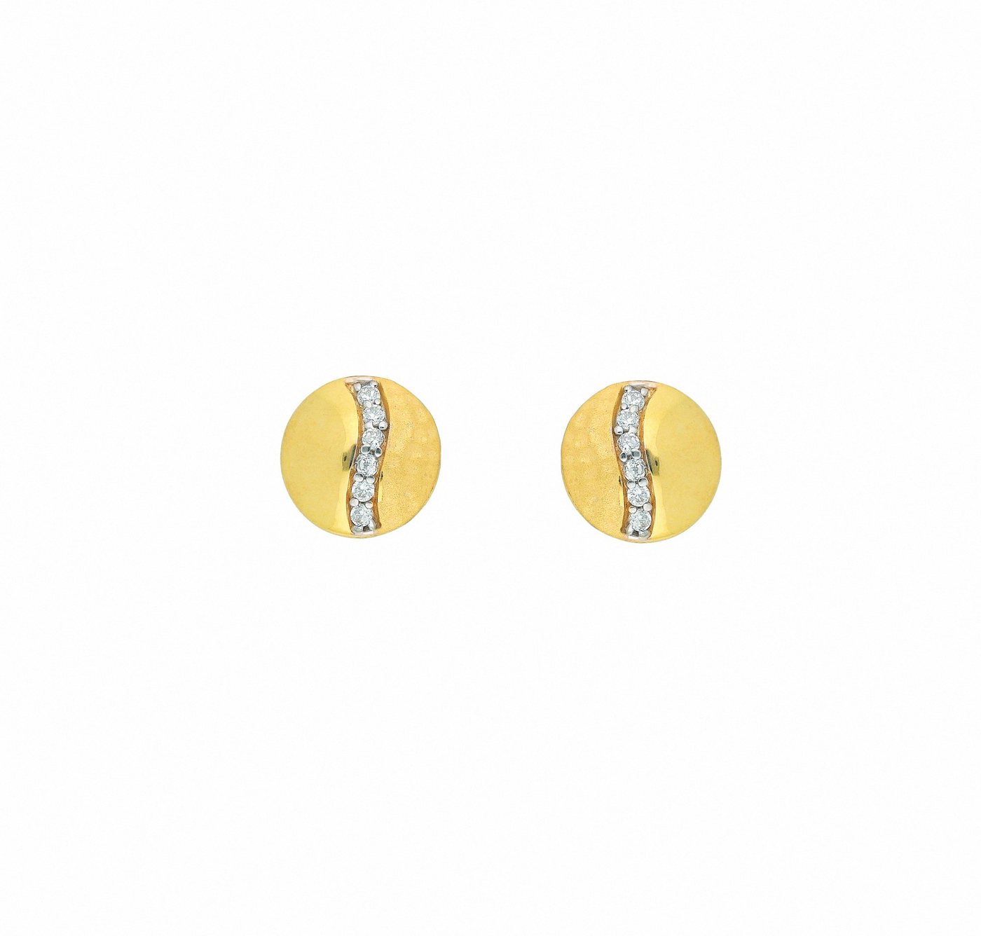 Adelia´s Paar Ohrhänger 1 Paar 333 Gold Ohrringe / Ohrstecker mit Zirkonia, 333 Gold mit Zirkonia Goldschmuck für Damen von Adelia´s