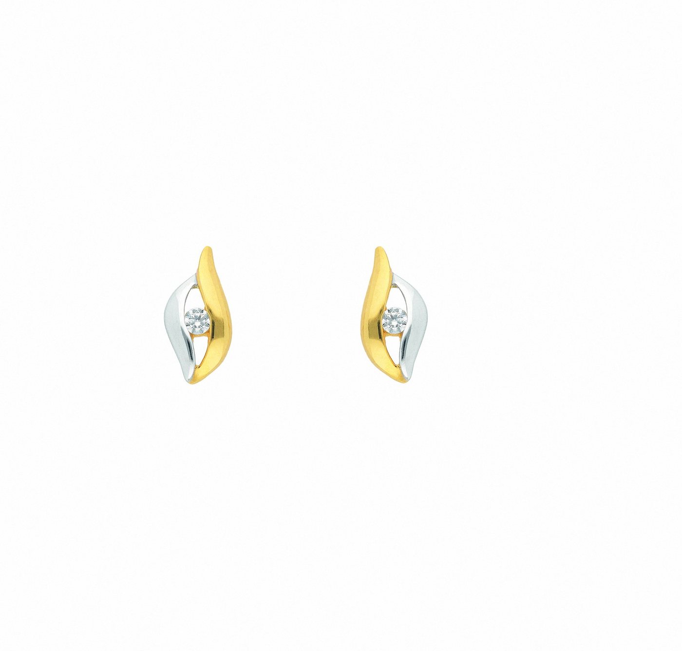 Adelia´s Paar Ohrhänger 1 Paar 333 Gold Ohrringe / Ohrstecker mit Zirkonia, 333 Gold mit Zirkonia Goldschmuck für Damen von Adelia´s