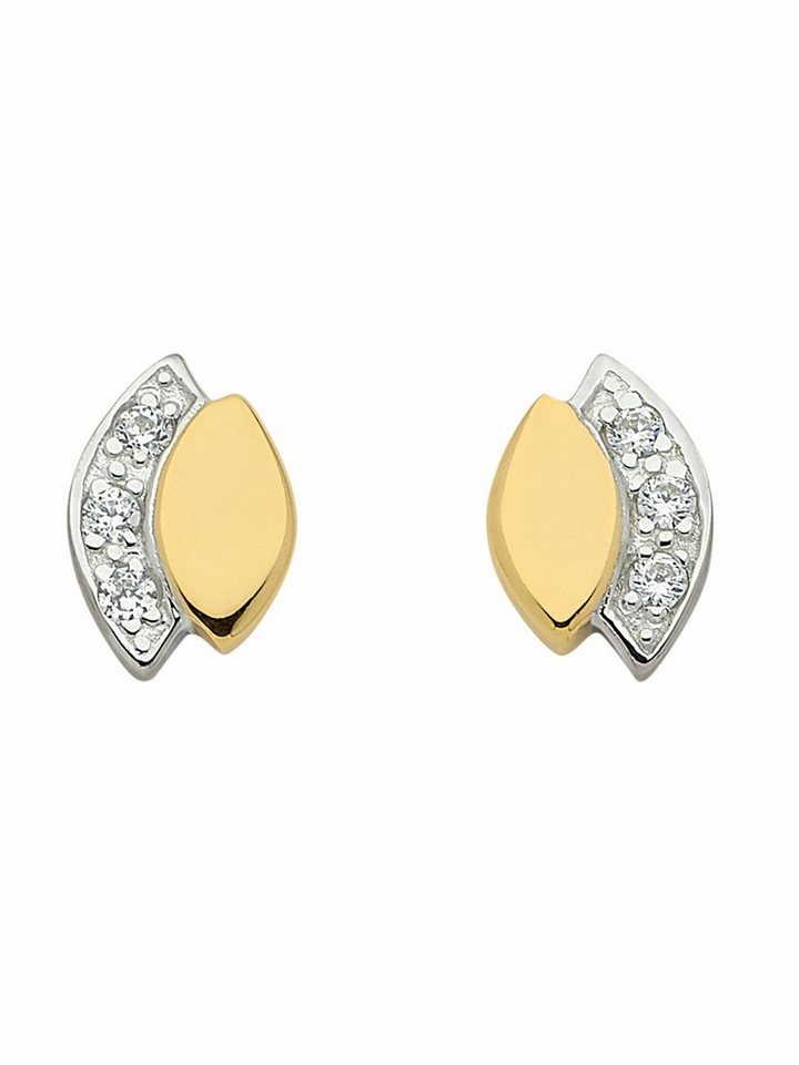 Adelia´s Paar Ohrhänger 1 Paar 333 Gold Ohrringe / Ohrstecker mit Zirkonia, 333 Gold mit Zirkonia Goldschmuck für Damen von Adelia´s