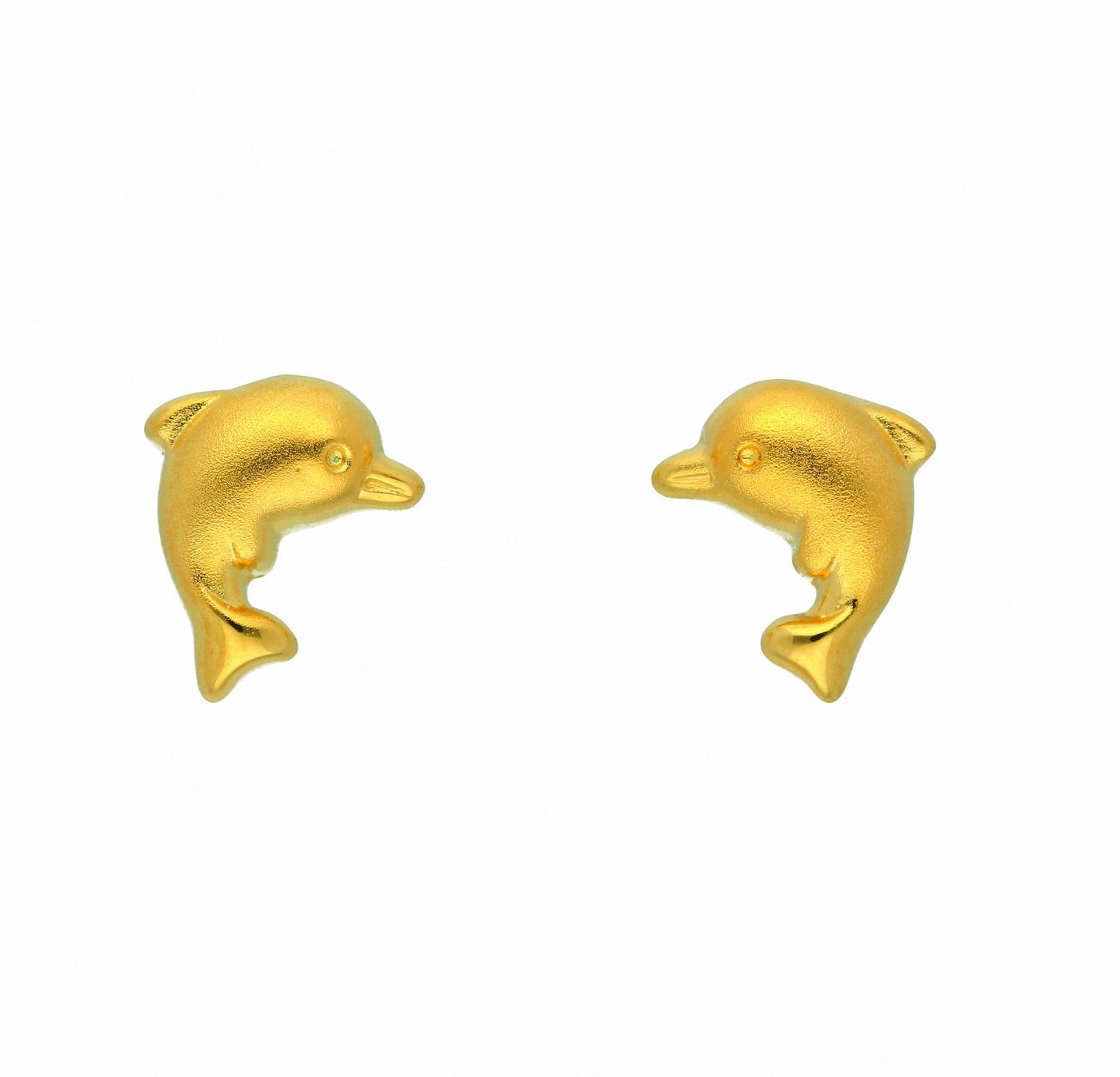 Adelia´s Paar Ohrhänger Damen Goldschmuck 1 Paar 585 Gold Ohrringe / Ohrstecker Delphin, 585 Gold Goldschmuck für Damen von Adelia´s