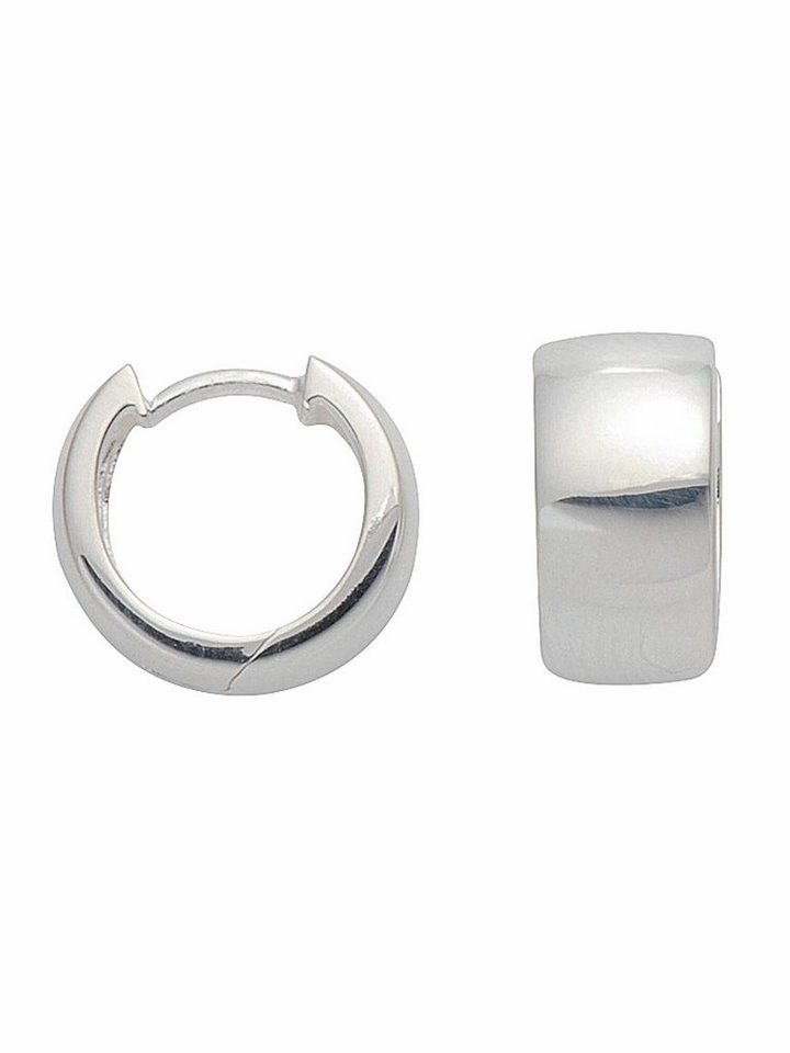 Adelia´s Paar Ohrhänger 1 Paar 925 Silber Ohrringe / Creolen Ø 14 mm, 925 Sterling Silber Silberschmuck für Damen von Adelia´s