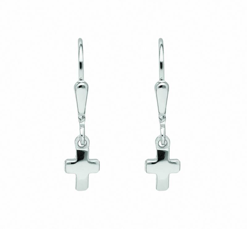 Adelia´s Paar Ohrhänger 1 Paar 925 Silber Ohrringe / Ohrhänger Kreuz, Silberschmuck für Damen & Herren von Adelia´s