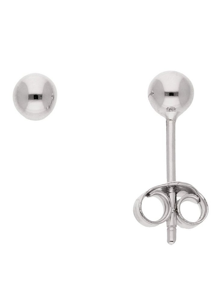 Adelia´s Paar Ohrhänger 1 Paar 925 Silber Ohrringe / Ohrstecker Ø 4 mm, 925 Sterling Silber Silberschmuck für Damen von Adelia´s