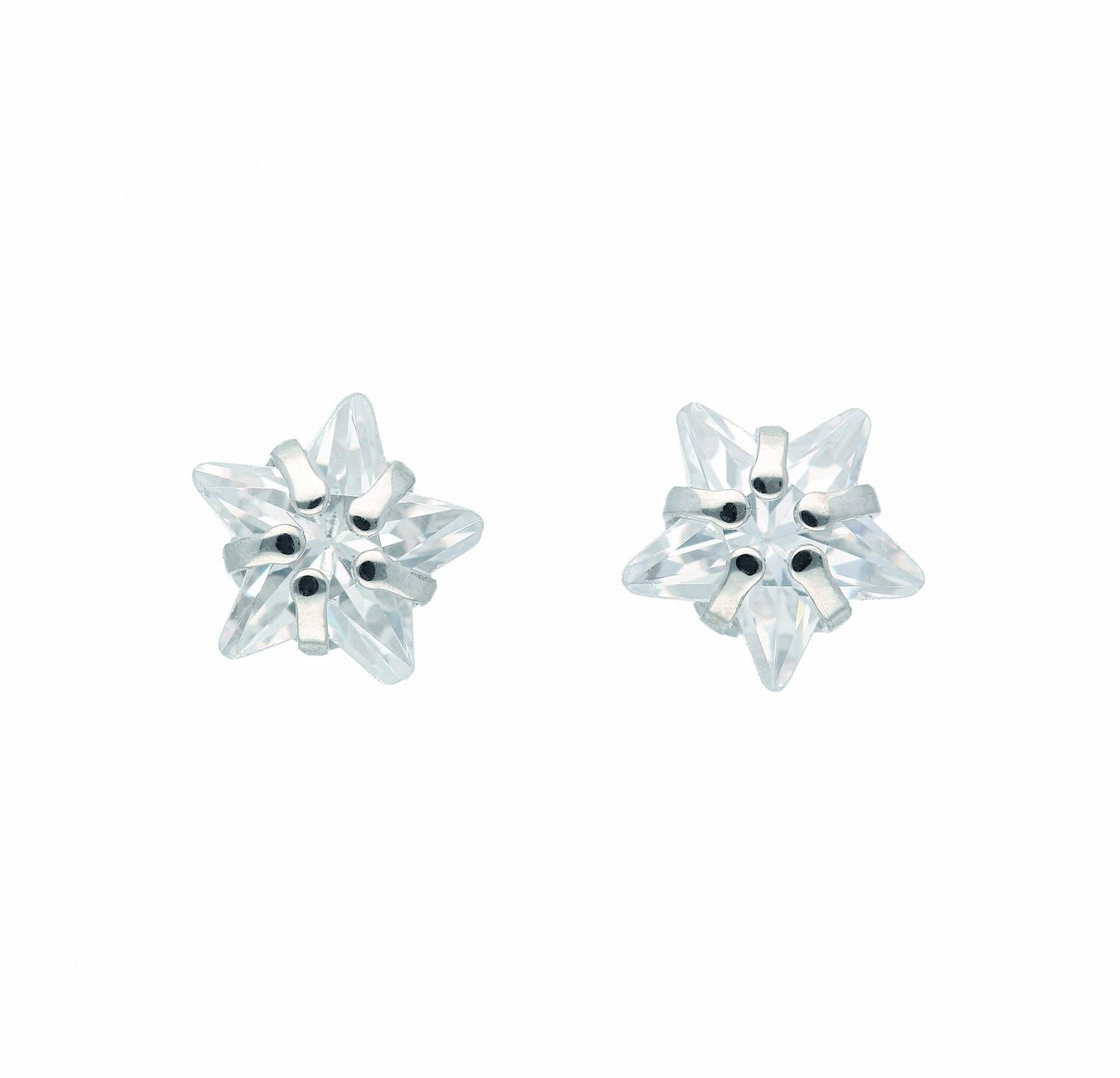 Adelia´s Paar Ohrhänger 1 Paar 925 Silber Ohrringe / Ohrstecker Stern mit Zirkonia, mit Zirkonia Silberschmuck für Damen von Adelia´s