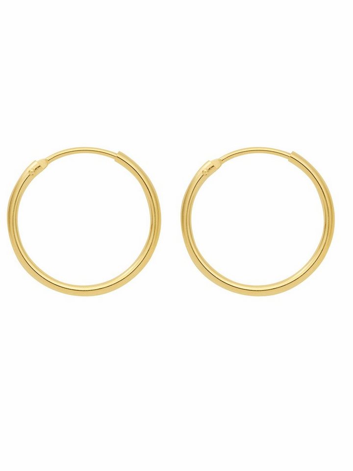 Adelia´s Paar Ohrhänger 333 Gold Ohrringe Creolen Ø 44 mm, Goldschmuck für Damen von Adelia´s