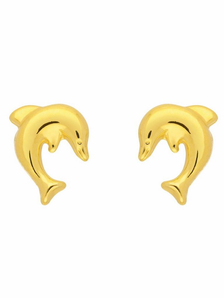 Adelia´s Paar Ohrhänger 333 Gold Ohrringe Ohrstecker Delphin, Goldschmuck für Damen von Adelia´s