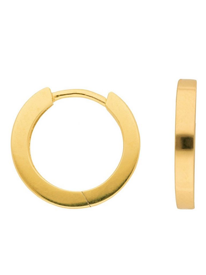 Adelia´s Paar Ohrhänger 333 Gold Ohrringe Creolen Ø 15,2 mm, Goldschmuck für Damen von Adelia´s