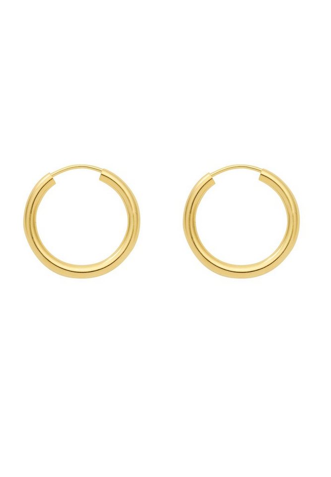 Adelia´s Paar Ohrhänger 333 Gold Ohrringe Creolen Ø 15 mm, Goldschmuck für Damen von Adelia´s