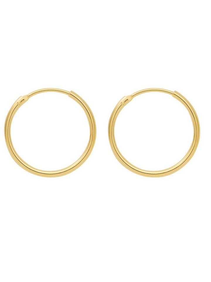 Adelia´s Paar Ohrhänger 333 Gold Ohrringe Creolen Ø 44 mm, Goldschmuck für Damen von Adelia´s