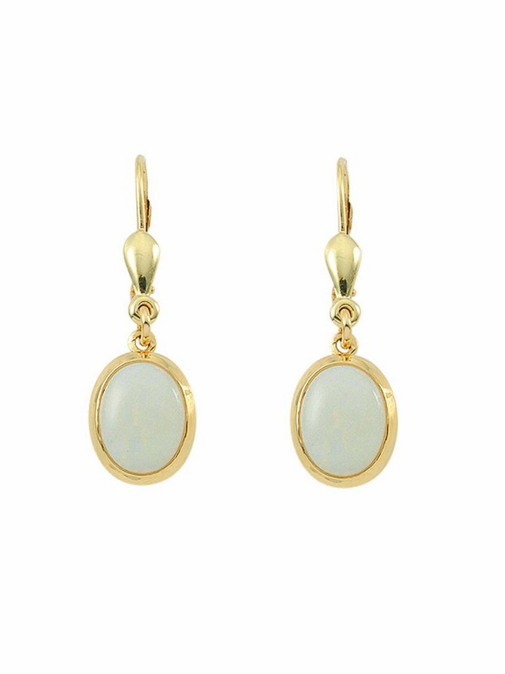 Adelia´s Paar Ohrhänger 585 Gold Ohrringe Ohrhänger mit Opal, mit Opal Goldschmuck für Damen von Adelia´s