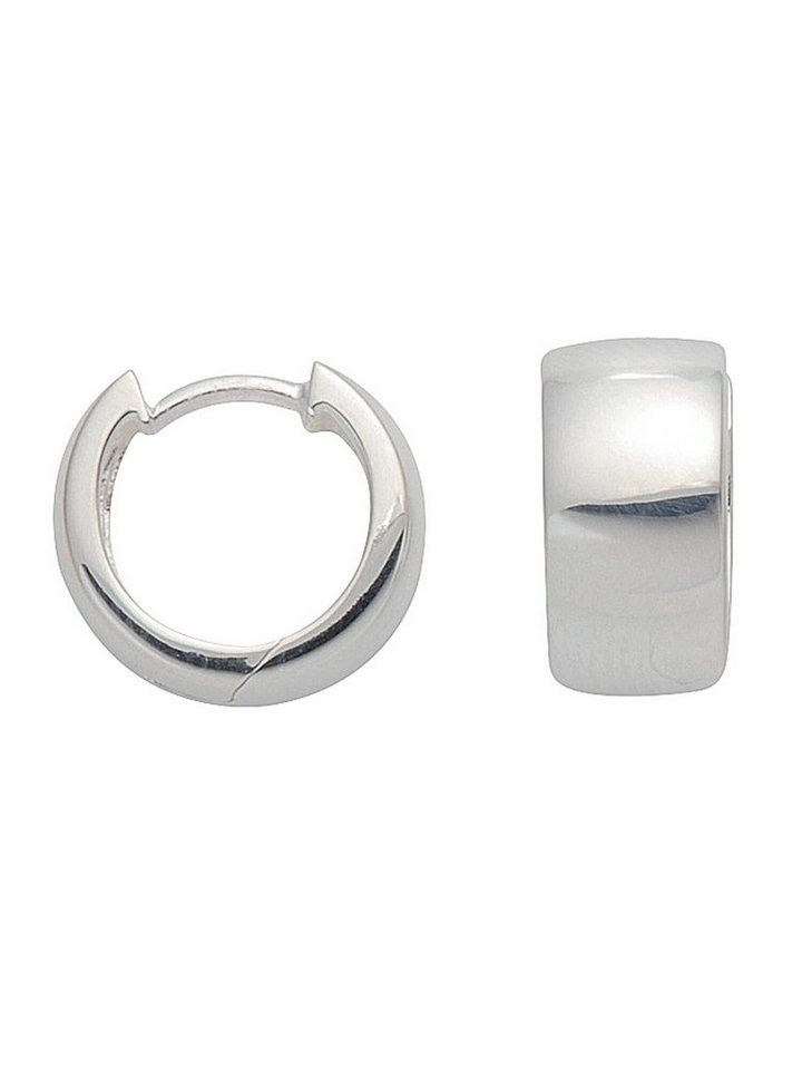 Adelia´s Paar Ohrhänger 925 Silber Ohrringe Creolen Ø 14 mm, Silberschmuck für Damen von Adelia´s